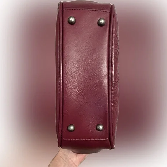 Patricia Nash Tooled Leather Satchel Purse - Picture 10 of 12